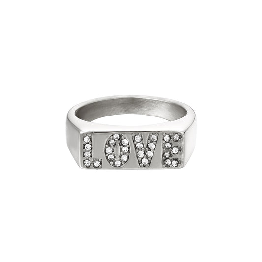 Love ring silver